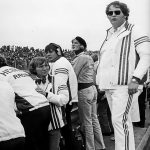 Hesketh Team at Pit Lane